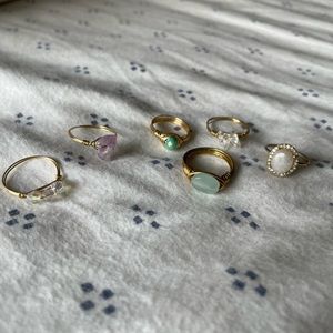 Bundle of crystal rings